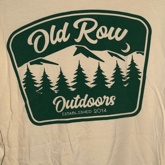 Old Row Outdoors Men's Cream Graphic T-Shirt Size 2XL - Picture 2 of 3